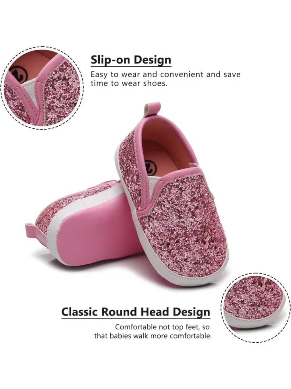 Soft Sole Baby Sneakers | Anti-Slip Moccasins for Toddlers & Infants | First